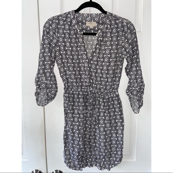 LOFT Quarter sleeve silk dress - Picture 1 of 2